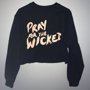 panic at the disco crop top hoodie